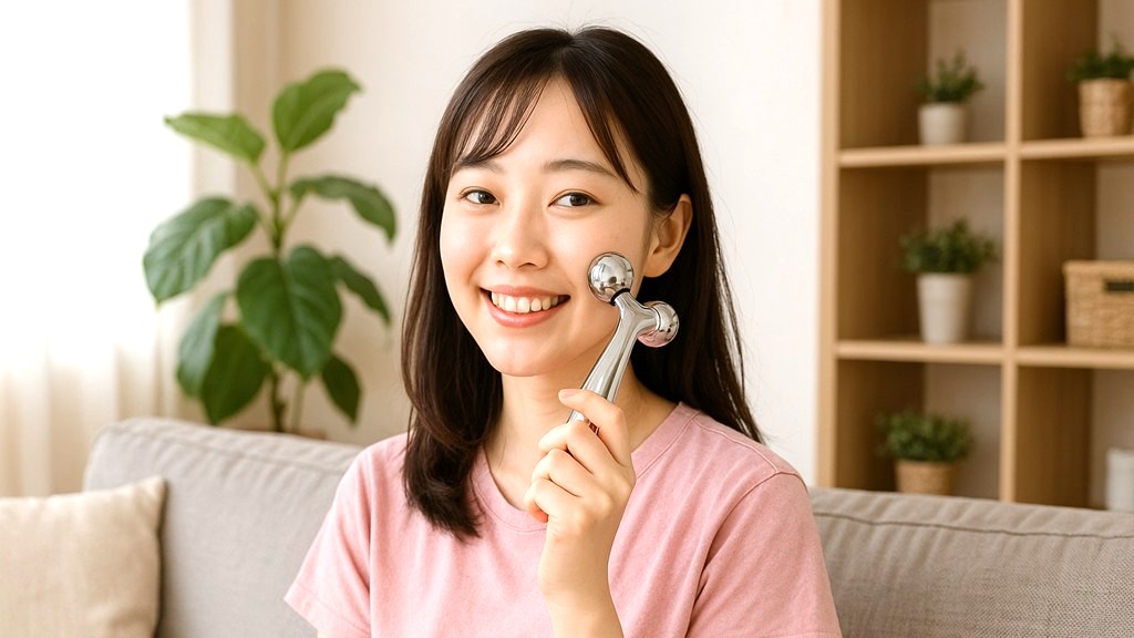 美顔ローラーの使い方