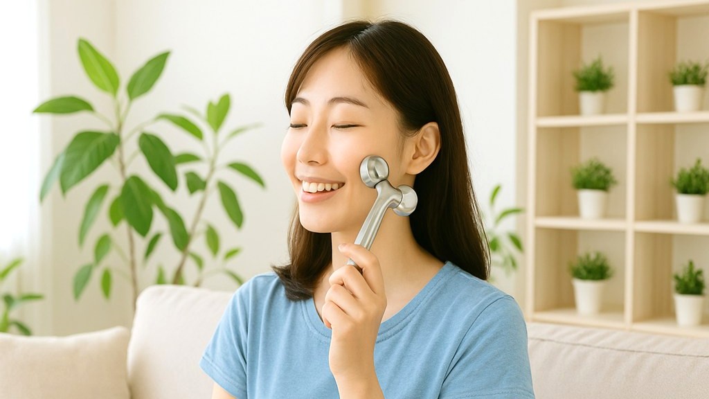 美顔ローラーの使い方