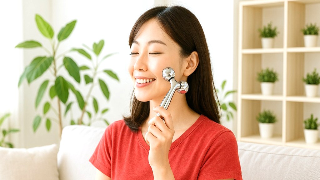 美顔ローラーの使い方