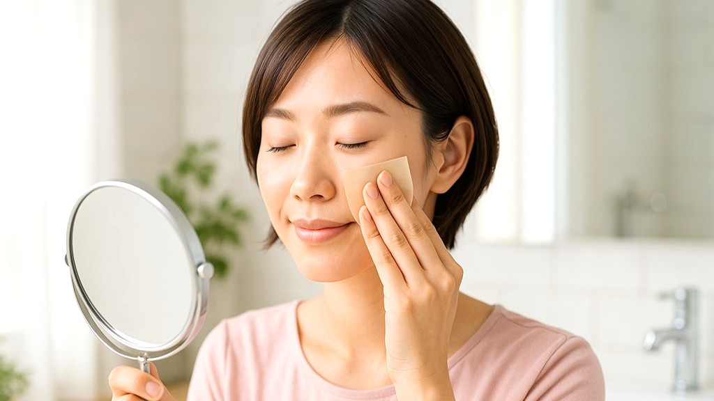 メイクキープに効果的なあぶらとり紙
