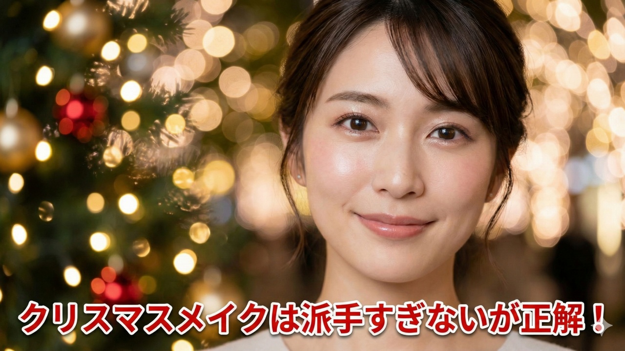 クリスマスメイクは派手すぎないが正解！