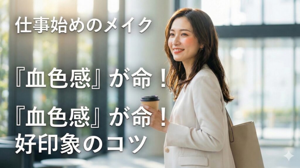 仕事始めのメイク