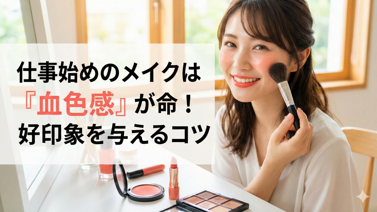 仕事始めのメイク
