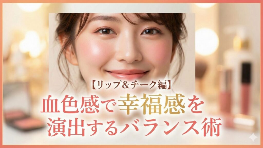 【リップ&チーク編】血色感で幸福感を演出するバランス術